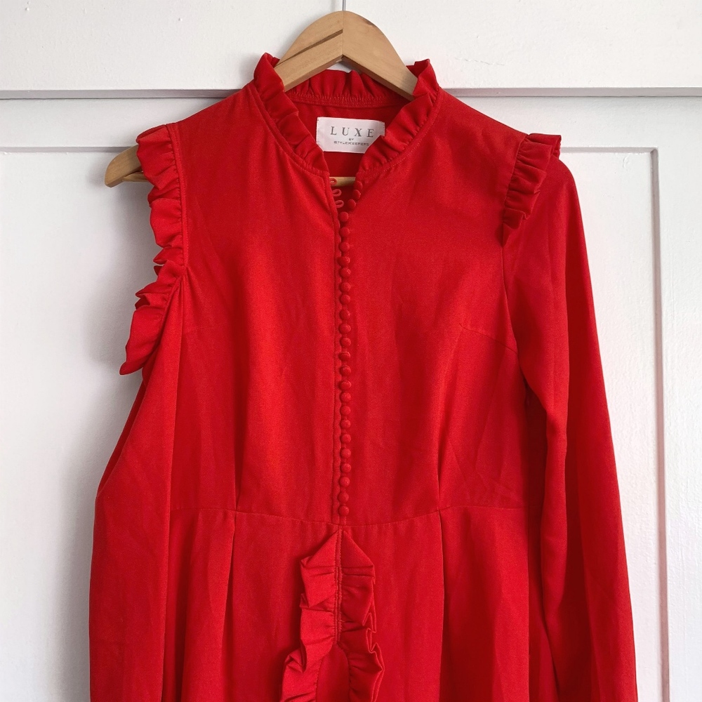 StyleKeepers Sweet Escape Ruffle Asymmetric Dress - Picture 3 of 8